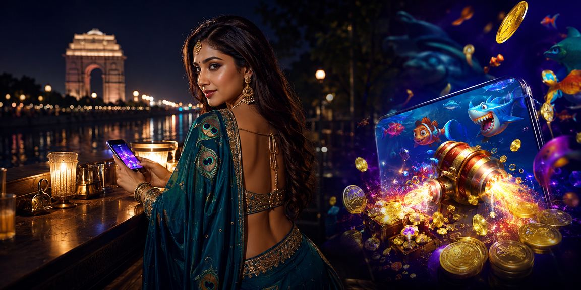 Delhi India Gate with digital payment themes