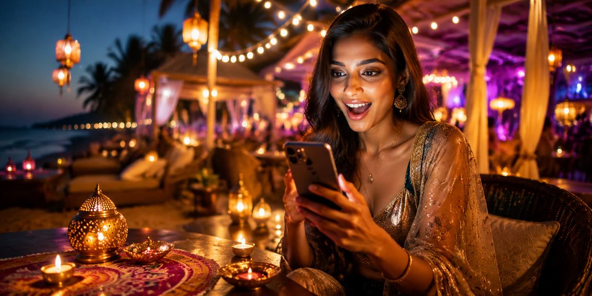 Andar Bahar Card Game in festive setting