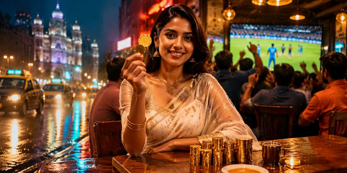 Mumbai festive scene with cricket and betting theme